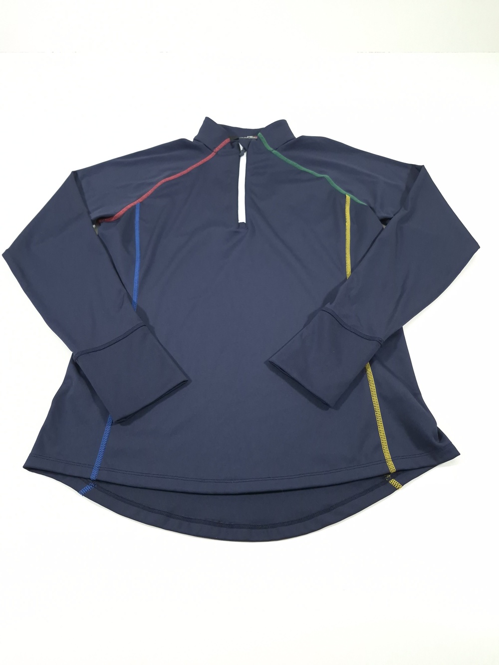 Ralph Lauren RLX Shirt Women's Small Blue 1/2 Zip Long Sleeve Performance Tee